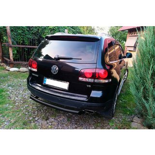 Protectie spate AK002 Negru (2 buc, inox) Volkswagen Touareg 2002–2010 foto 3