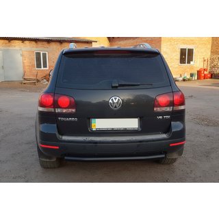 Protectie spate AK002 Negru (2 buc, inox) Volkswagen Touareg 2002–2010 foto 4