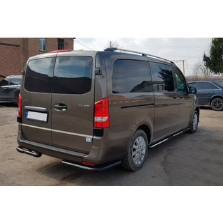 Protectie Colt Spate AK003 Negru (Otel Inoxidabil) Mercedes Vito/V-class W447 2014- foto 2