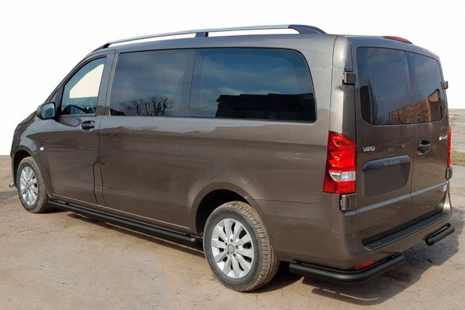 Mercedes Vito/V-class W447 2014- Protectie Colt Spate AK003 Negru (Otel Inoxidabil) Foto 1