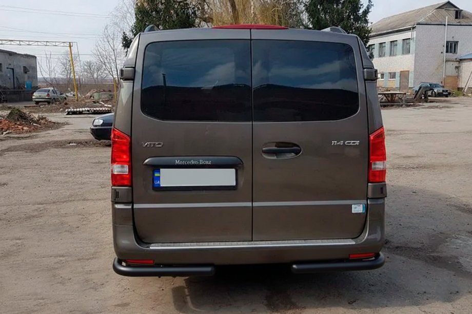 Mercedes Vito/V-class W447 2014- Protectie Colt Spate AK003 Negru (Otel Inoxidabil) Foto 3
