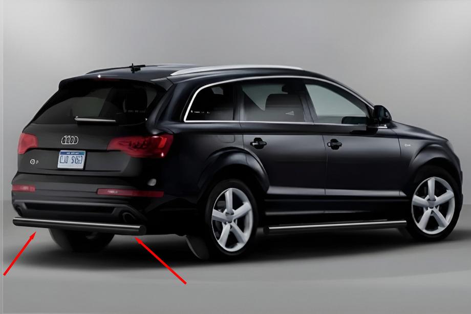 Audi Q7 2005-2015 Protectie Spate AK002 Negru (Otel Inoxidabil) Image