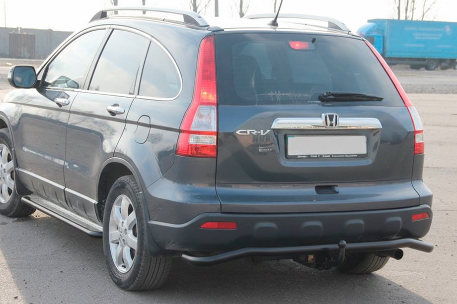 Honda CRV 2007-2011 Bara Spate AK008 Negru (Otel Inoxidabil) Foto 2