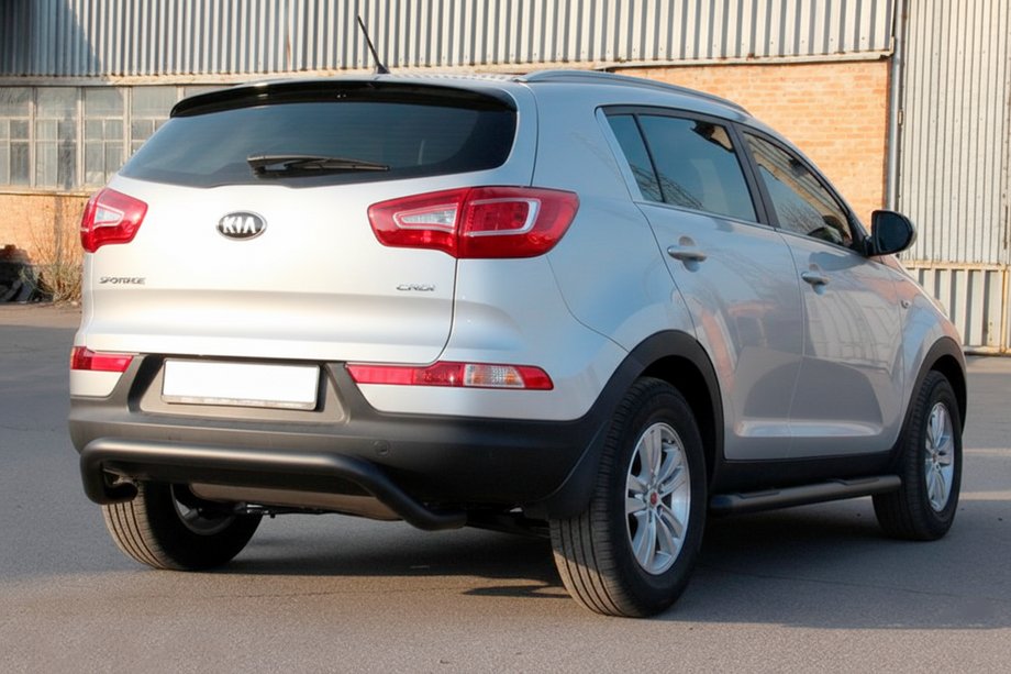 Kia Sportage 2010-2015 Bara Spate AK007 Negru (Otel Inoxidabil) Foto 3