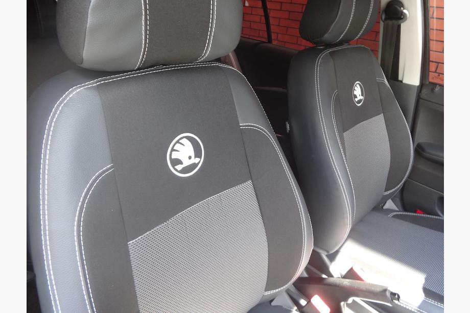 Skoda Fabia 2000-2007 Huse Auto (Piele Ecologica↗Textil, Premium) Foto 3