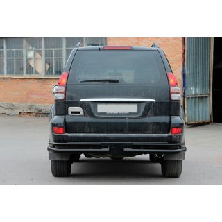 Bare Duble Spate AK003-1 Negru (2 buc, Otel Inoxidabil) Toyota Land Cruiser Prado 120 2002-2009 foto 2