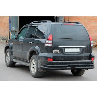Bare Duble Spate AK003-1 Negru (2 buc, Otel Inoxidabil) Toyota Land Cruiser Prado 120 2002-2009 foto 3