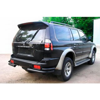 Colturi duble spate Black (2 buc, inox) Mitsubishi Pajero Sport 1996-2007