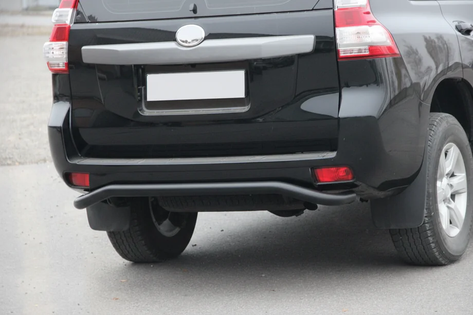 Toyota Land Cruiser Prado 150 2009-2023 Bara Spate AK008 Negru (Otel Inoxidabil) Foto 3