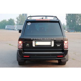 Bara spate dubla AK002 Negru (otel inoxidabil) Range Rover III L322 2002-2012 foto 2