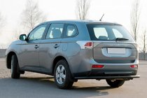 Mitsubishi Outlander 2012-2021 Bara Spate AK004 Negru (Otel Inoxidabil) foto 1