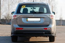 Mitsubishi Outlander 2012-2021 Bara Spate AK004 Negru (Otel Inoxidabil) foto 2