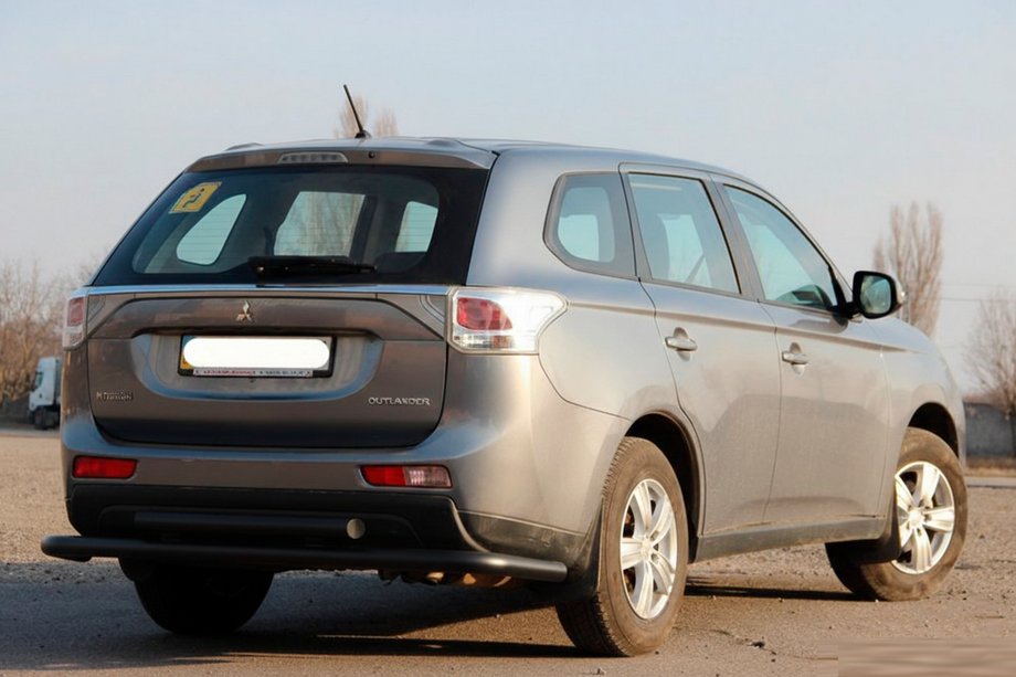 Mitsubishi Outlander 2012-2021 Bara Spate AK004 Negru (Otel Inoxidabil) Foto 3
