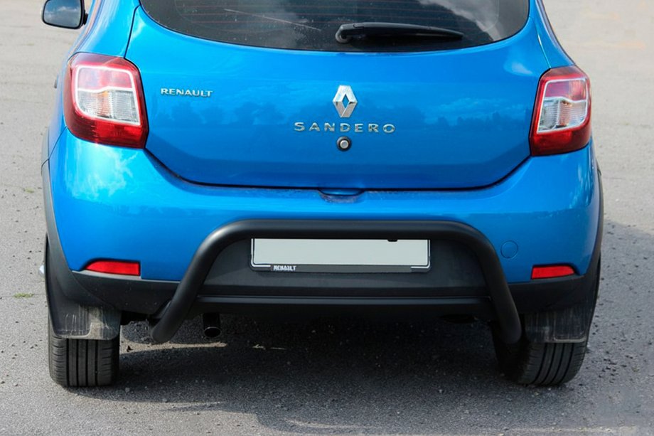 Dacia Sandero 2013-2020 Bara Spate AK007 Negru (Otel Inoxidabil) Foto 4