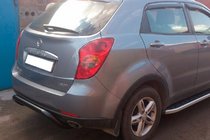 SsangYong Korando 2010-2019 Bara Spate AK007 Negru (Otel Inoxidabil) foto 4