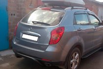 SsangYong Korando 2010-2019 Bara Spate AK007 Negru (Otel Inoxidabil) foto 2