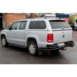 Bare colt spate AK003-Double Black (2 buc, inox) Volkswagen Amarok 2010-2022 foto 4