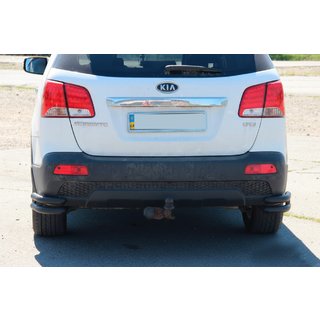 Colturi Spate Duble AK003-Dublu Black (Inox) Kia Sorento II XM 2009-2014 foto 2