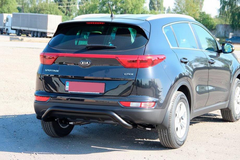 Kia Sportage 2015-2021 Protectie Spate AK007 Negru (Otel Inoxidabil) Foto 1