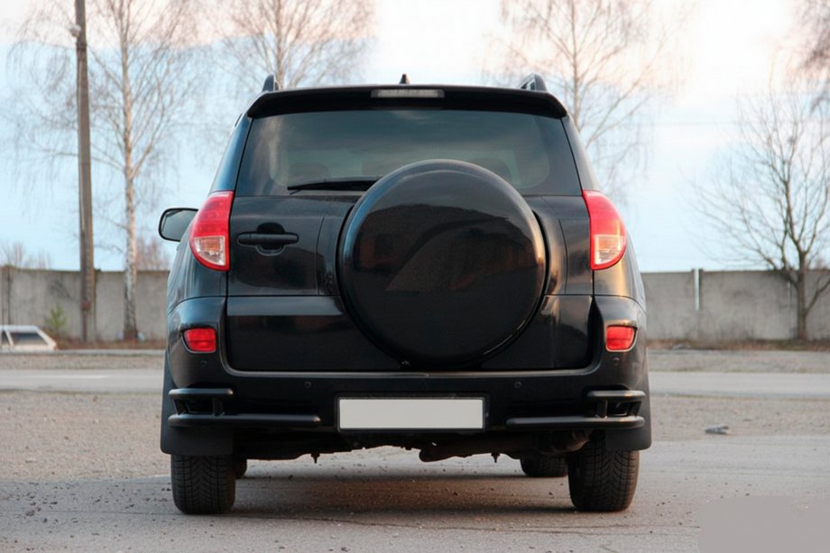 Toyota Rav 4 2006-2013 Colturi spate AK003-double Negru (2 buc, inox) Foto 1