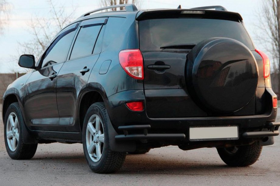 Toyota Rav 4 2006-2013 Colturi spate AK003-double Negru (2 buc, inox) Foto 2