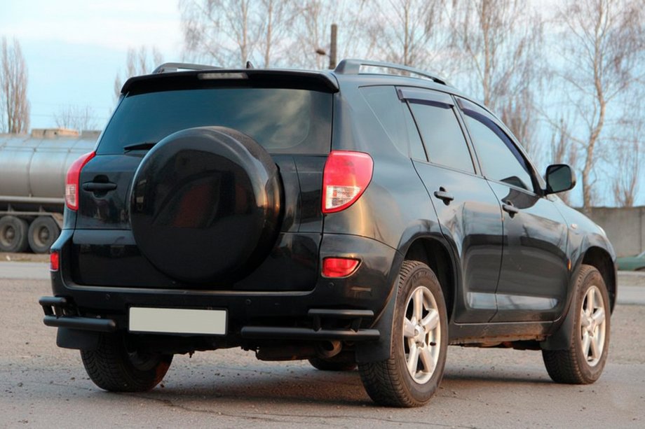 Toyota Rav 4 2006-2013 Colturi spate AK003-double Negru (2 buc, inox) Foto 3