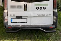 Opel Vivaro 2001–2015 Protectie Spate AK006 Negru (Otel Inoxidabil) foto 1