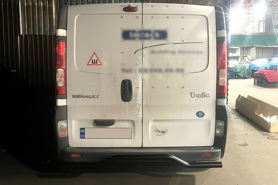 Opel Vivaro 2001–2015 Protectie Spate AK006 Negru (Otel Inoxidabil) Foto 4