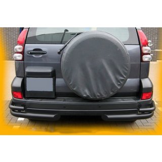 Bare Duble Spate AK003-2 Negru (2 buc, Otel Inoxidabil) Toyota Land Cruiser Prado 120 2002-2009 foto 4