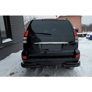 Bare Duble Spate AK003-2 Negru (2 buc, Otel Inoxidabil) Toyota Land Cruiser Prado 120 2002-2009 foto 2