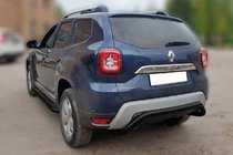 Dacia Duster 2018-2024 Protectie Spate AK007 Negru (Otel Inoxidabil) foto 1