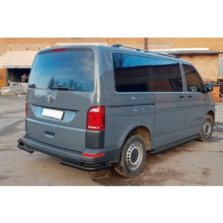 Bare colt spate AK003-Double Black (2 buc, inox) Volkswagen T6 2015-2024 foto 4