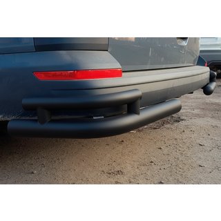 Bare colt spate AK003-Double Black (2 buc, inox) Volkswagen T6 2015-2024 foto 2