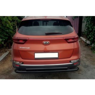 Protectie Spate AK002-2 Negru (Otel Inoxidabil) Kia Sportage 2015-2021 foto 2