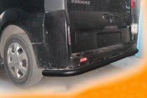 Renault Trafic 2001–2015 Protectie spate cu colturi Black (inox) foto 2