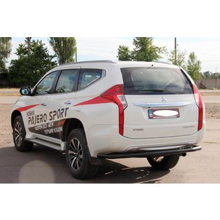 Protectie Spate AK005 Negru (Otel Inoxidabil) Mitsubishi Pajero Sport 2015- foto 2