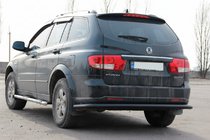 SsangYong Kyron 2005-2014 Bara Spate AK005 Negru (Otel Inoxidabil) foto 2