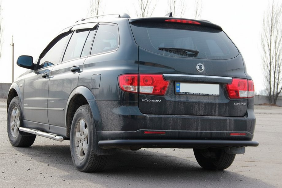 SsangYong Kyron 2005-2014 Bara Spate AK005 Negru (Otel Inoxidabil) Foto 2