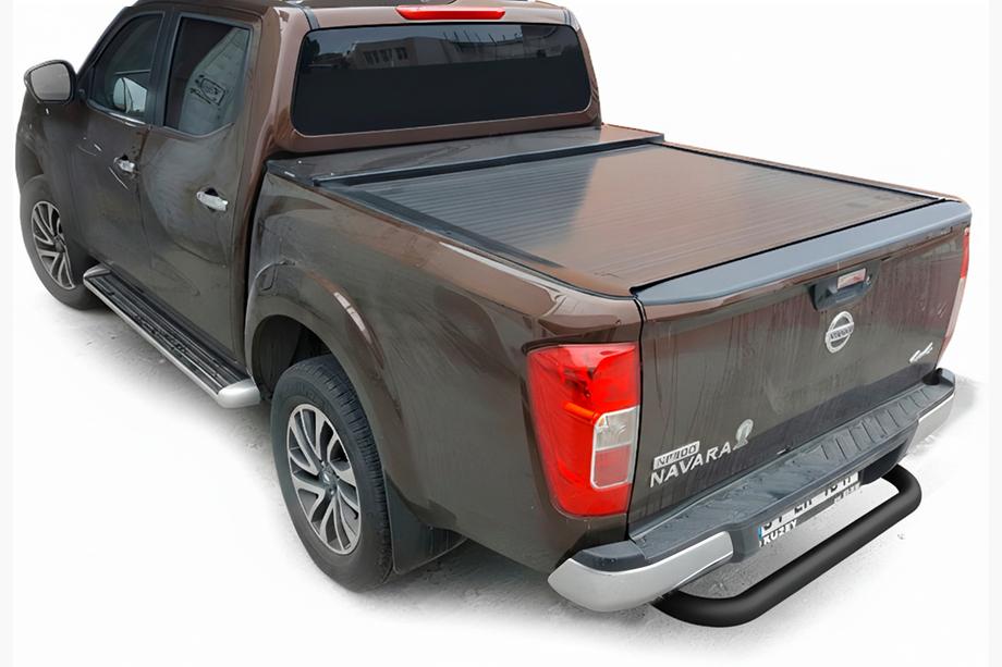 Nissan Navara/NP300 2016- Protectie Spate AK005 Negru (Otel Inoxidabil) Foto 2