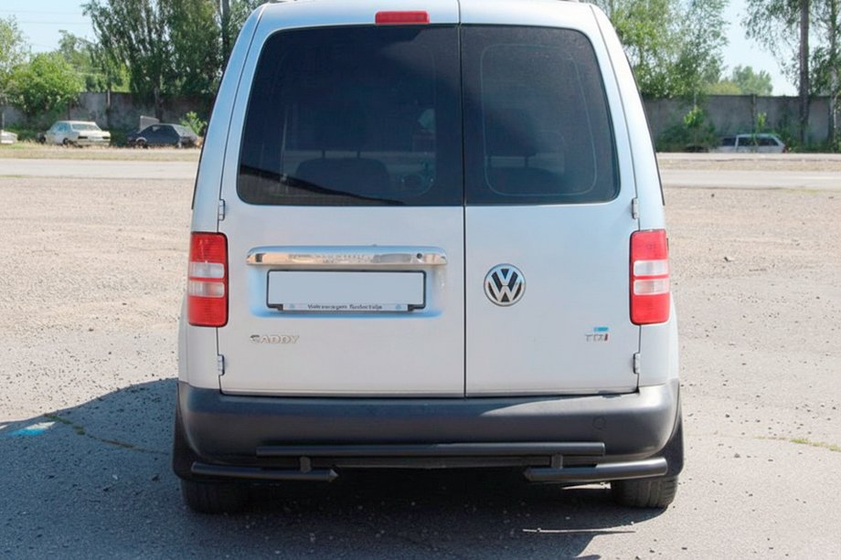 Volkswagen Caddy 2010-2015 Bara spate AK003-2 Negru (2 buc, Otel inoxidabil) Foto 2