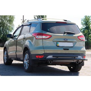 Bara Spate AK002-2 Negru (Otel Inoxidabil) Ford Kuga/Escape 2013-2019 foto 1