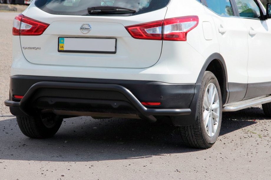 Nissan Qashqai 2014-2021 Bara Spate AK007-Plus Negru (Otel Inoxidabil) Foto 2