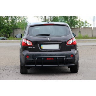 Bara Spate AK011 Negru (Otel Inoxidabil) Nissan Qashqai 2007-2010 foto 1