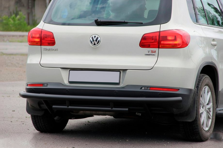 Volkswagen Tiguan 2007-2016 Protectie Spate AK002-2 Negru (Otel Inoxidabil) Foto 1