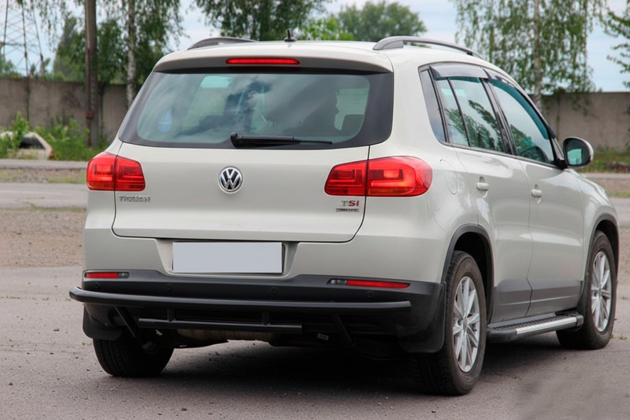 Volkswagen Tiguan 2007-2016 Protectie Spate AK002-2 Negru (Otel Inoxidabil) Foto 3