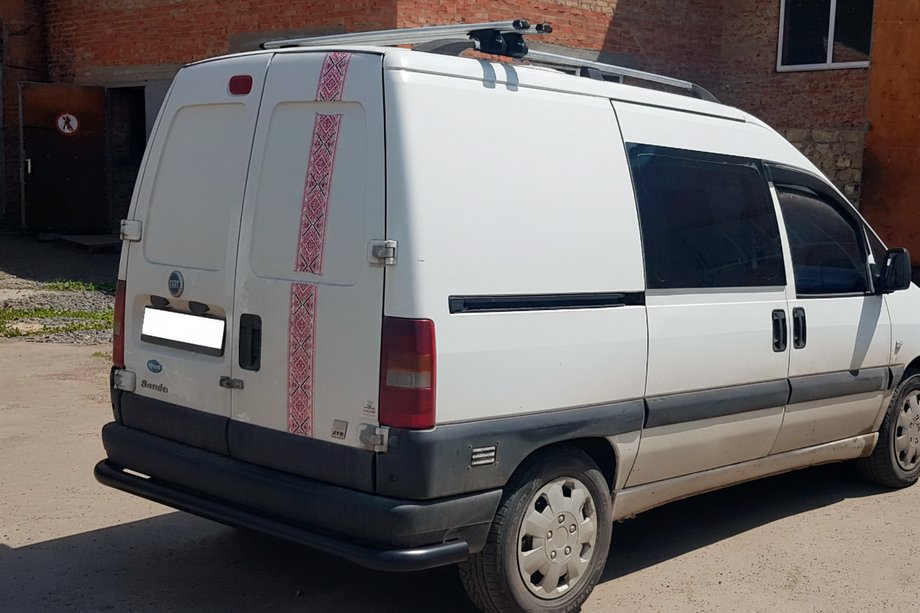 Fiat Scudo 1996-2007 Protectie Spate AK005 Negru (Otel Inoxidabil) Foto 3