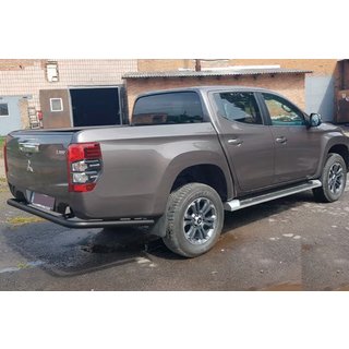 Protectie Spate AK005 Negru (Otel Inoxidabil) Mitsubishi L200 2015-2024 foto 4