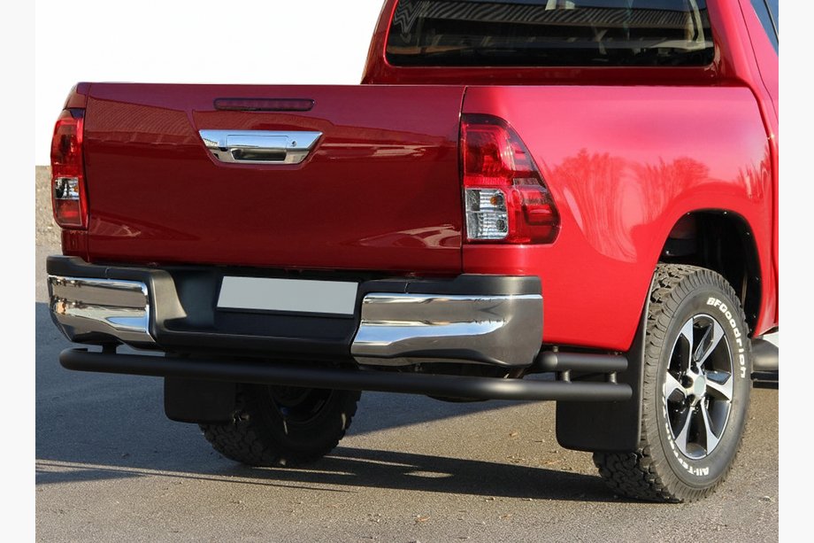 Toyota Hilux 2015- Bara spate AK005-2 Negru (Otel inoxidabil) Foto 3