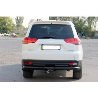 Protectie spate AK003-Special Black (2 buc, otel inoxidabil) Mitsubishi Pajero Sport 2008-2015 foto 2