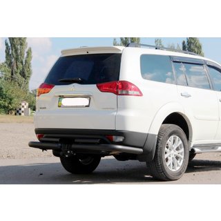 Protectie spate AK003-Special Black (2 buc, otel inoxidabil) Mitsubishi Pajero Sport 2008-2015 foto 1